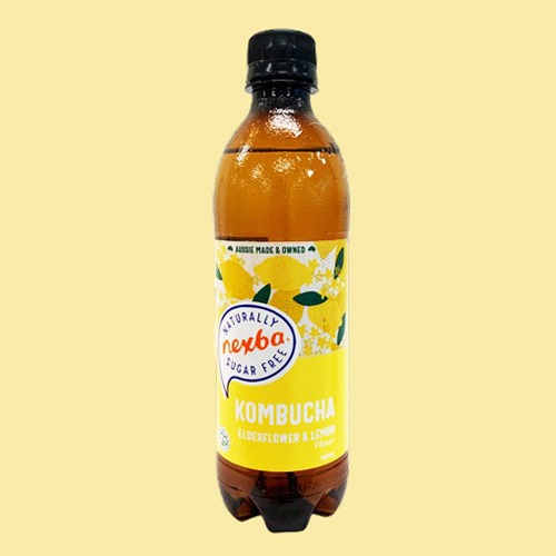[넥스바] 무설탕 Elderflower&amp;Lemon 콤부차 450ml 1BOX (12개)