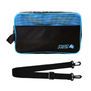 [스윗스윔] 타포린 사각 수영가방 숄더백 핸드백 블루